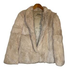 Luxurious Cream Faux Fur Jacket